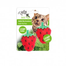 AFP Toy Green Rush Bubble 'Nip Strawberry with Catnip, AFP2430, cat Toy, AFP, cat Accessories, catsmart, Accessories, Toy
